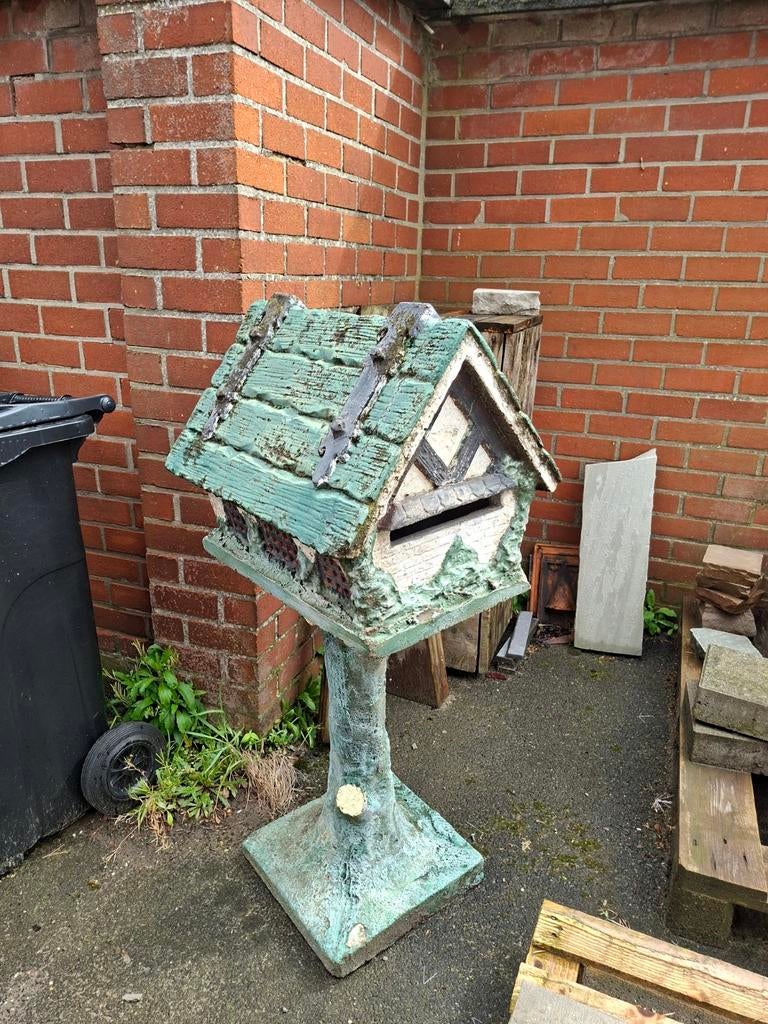 Ouderwetse brievenbus, Tuin en Terras, Ophalen, Gebruikt, Beton, Staande brievenbus
