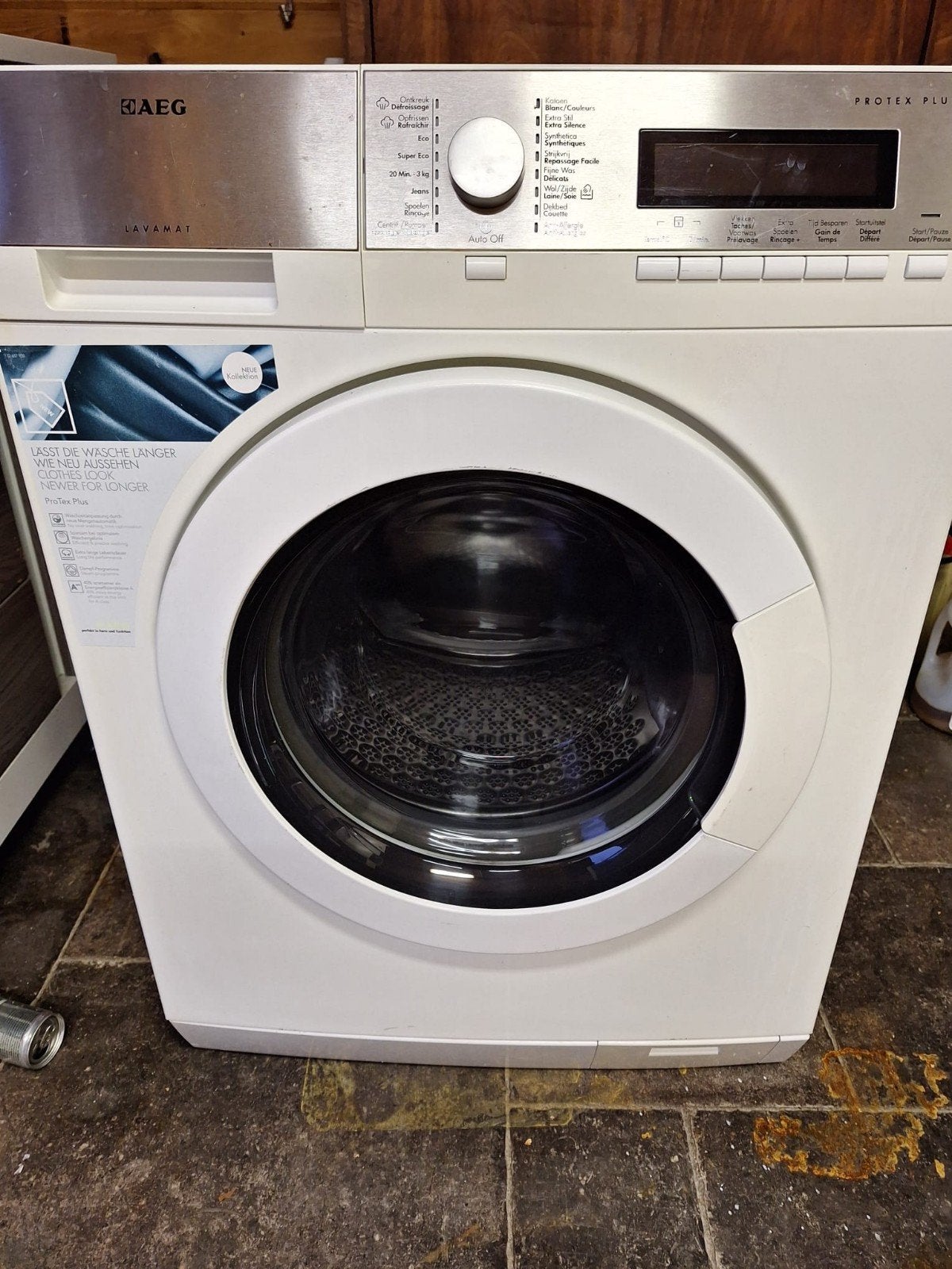 wasmachine AEG, Ophalen