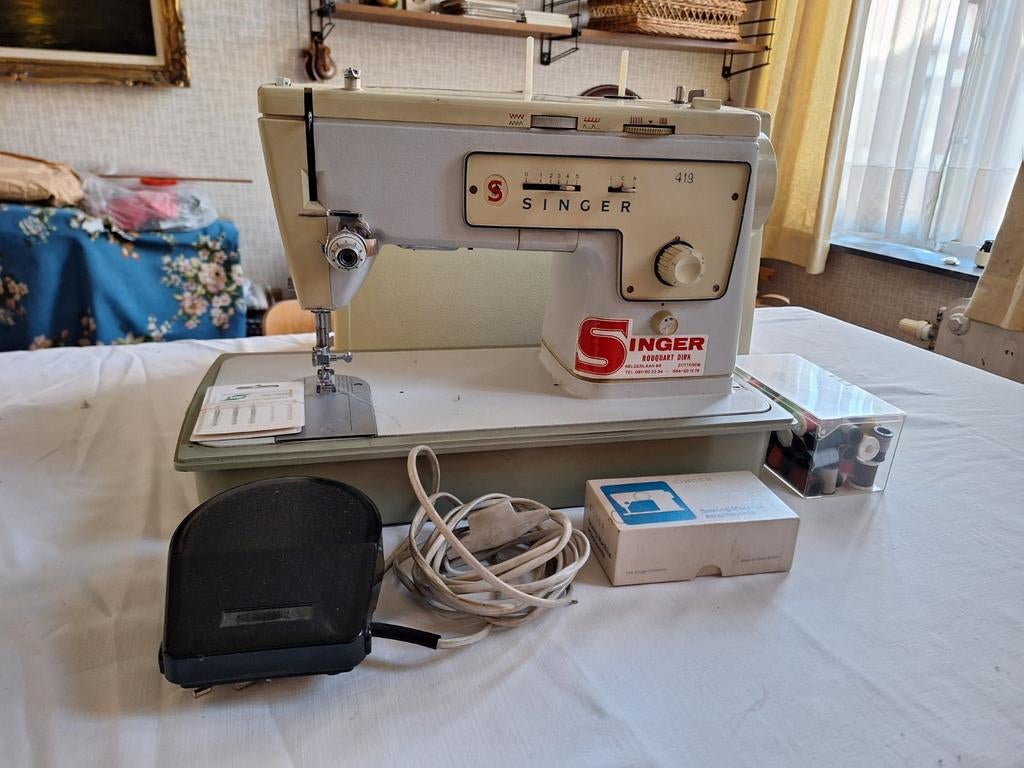 Singer 419, Ophalen, Naaimachine, Singer
