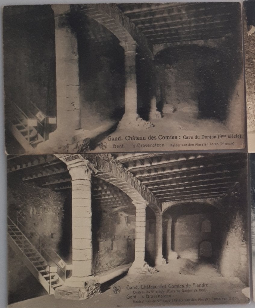 4 C POSTALES ANCIENNES DE GAND : DANS LE CIMETIER Réf E221, Enlèvement ou Envoi, 1920 à 1940, Non affranchie, Flandre Orientale