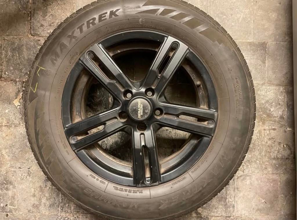 !!Zomerbanden!! 16” velgen + Maxtrek Maximus M2 set, Auto-onderdelen, Banden en Velgen, Ophalen, Zomerbanden, Band(en)
