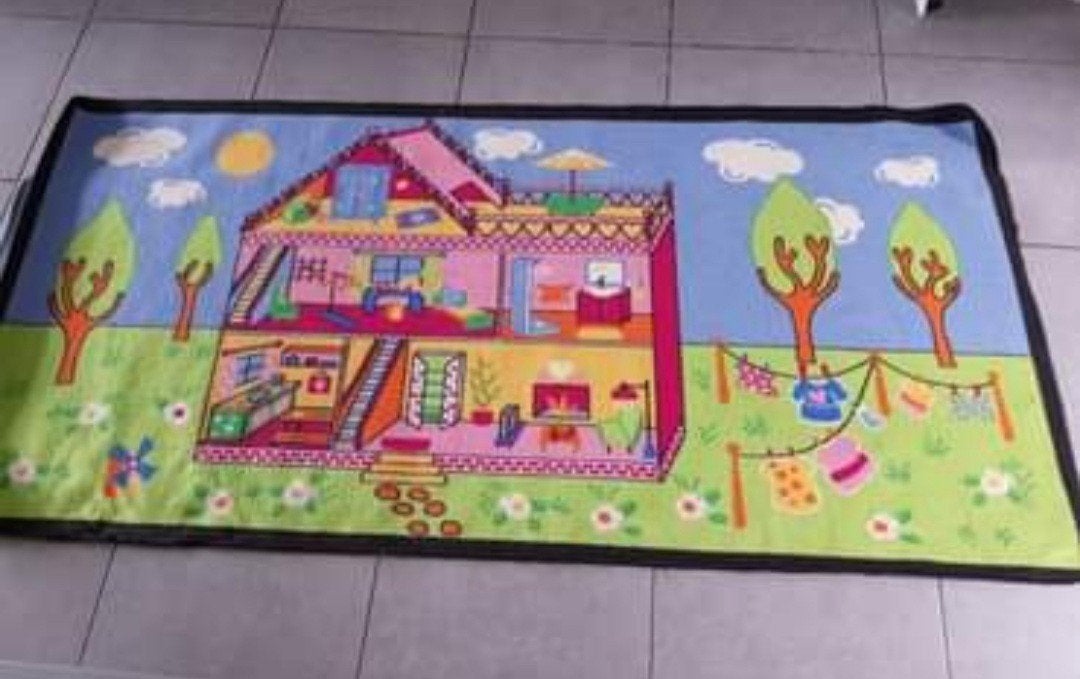 Speeltapijt / speelmat poppenhuis, Ophalen
