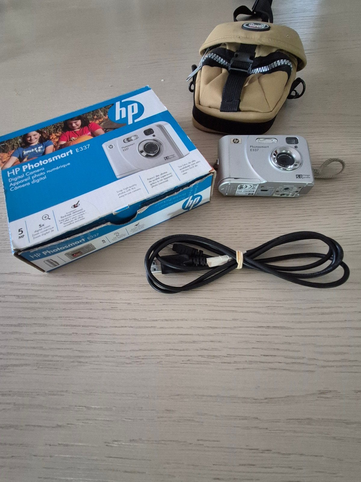 HP Photosmart met tasje, Beeldstabilisatie, Gebruikt, Cameratas, Ophalen of Verzenden