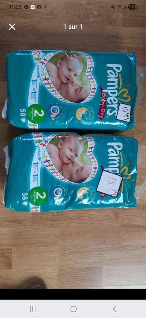 Pampers taille 2 langes, Kinderen en Baby's, Babykleding | Baby-zwemkleding, Ophalen