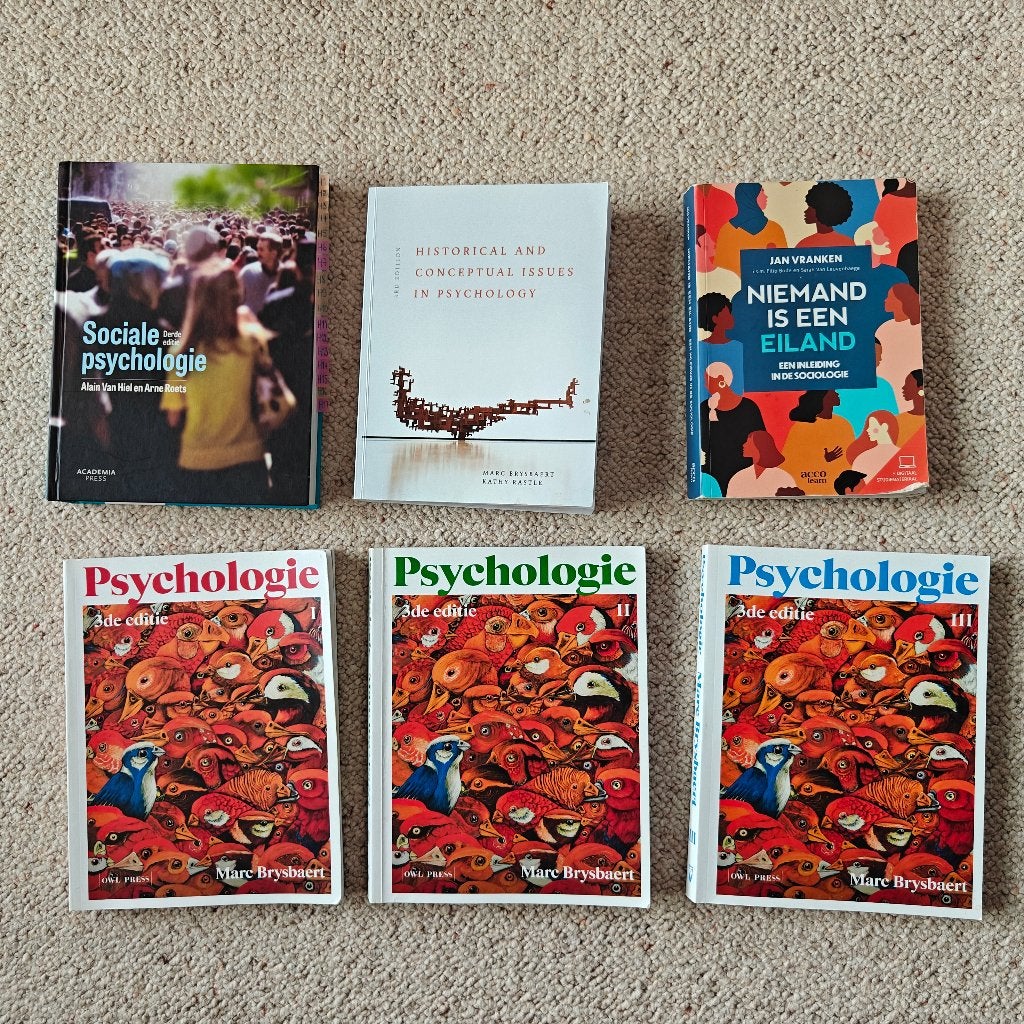 Psychologie boeken 1e bachelor Ugent, Boeken, Ophalen, Gelezen, Hoger Onderwijs