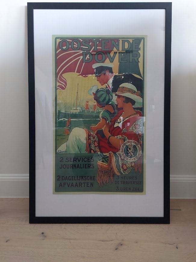 Oostende affiche ., Ophalen, Voor 1940, Nieuw, Prent