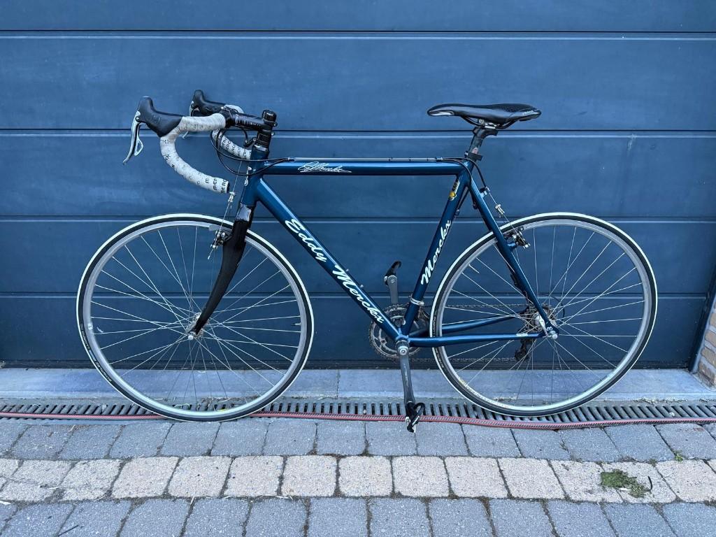 Vintage Eddy Merckx koersfiets – stalen frame – klassieker, Fietsen en Brommers, Ophalen, Gebruikt, 10 tot 15 versnellingen, Velgrem