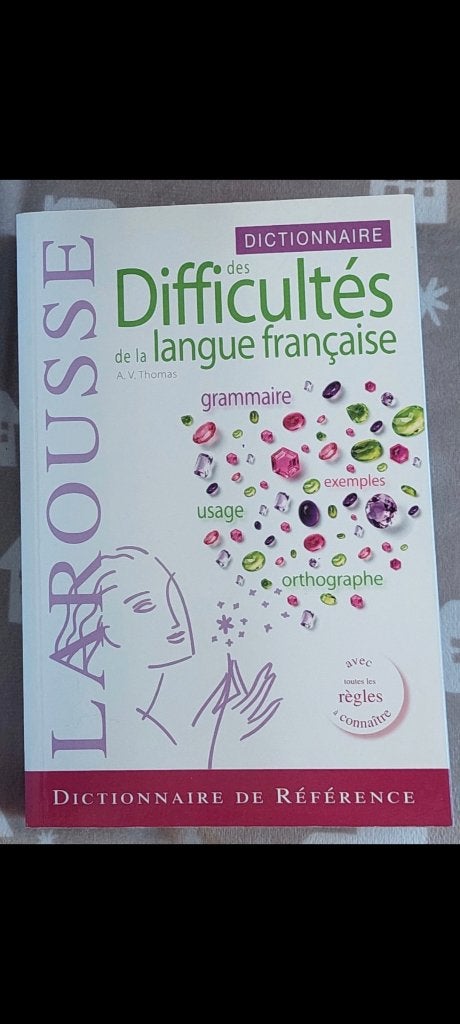Dictionnaire des difficultés de la langue française Larousse, Larousse, Enlèvement ou Envoi, Comme neuf, Français
