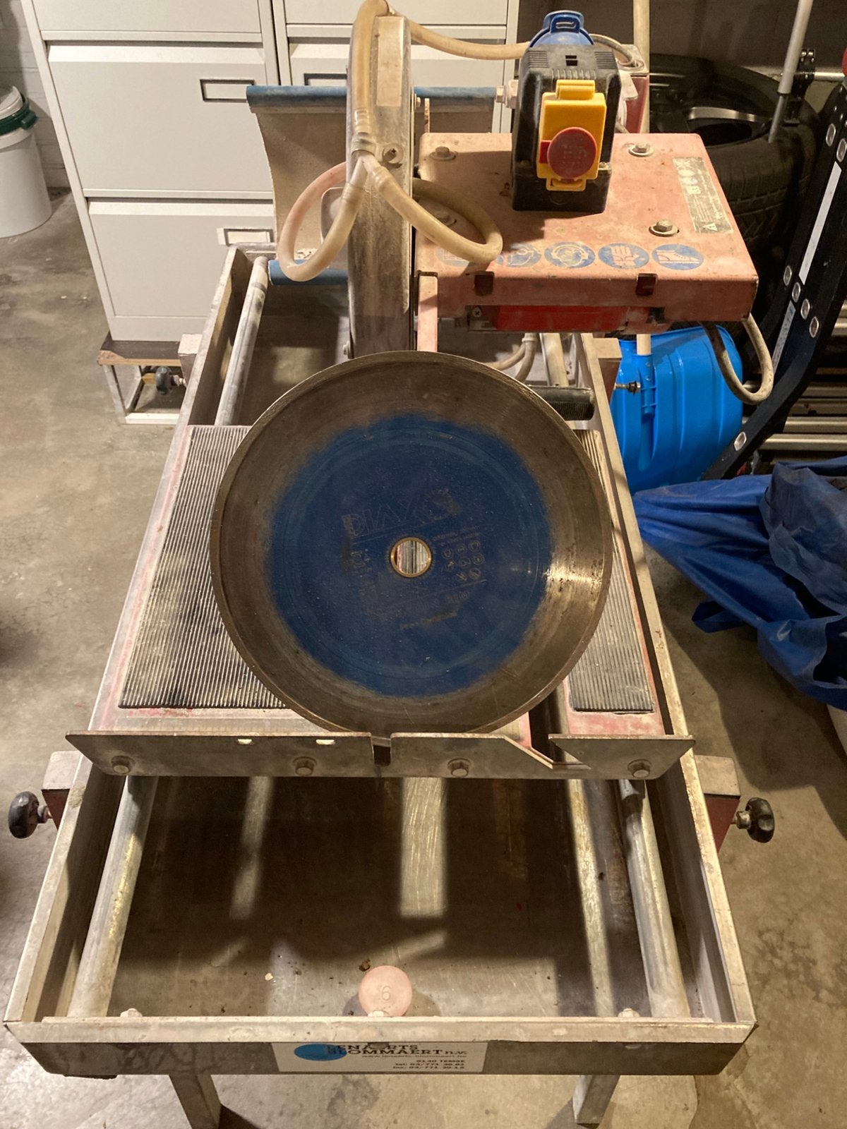 Zaagtafel voor steen en tegelsw, Ophalen, Gebruikt, 70 mm of meer, Overige typen