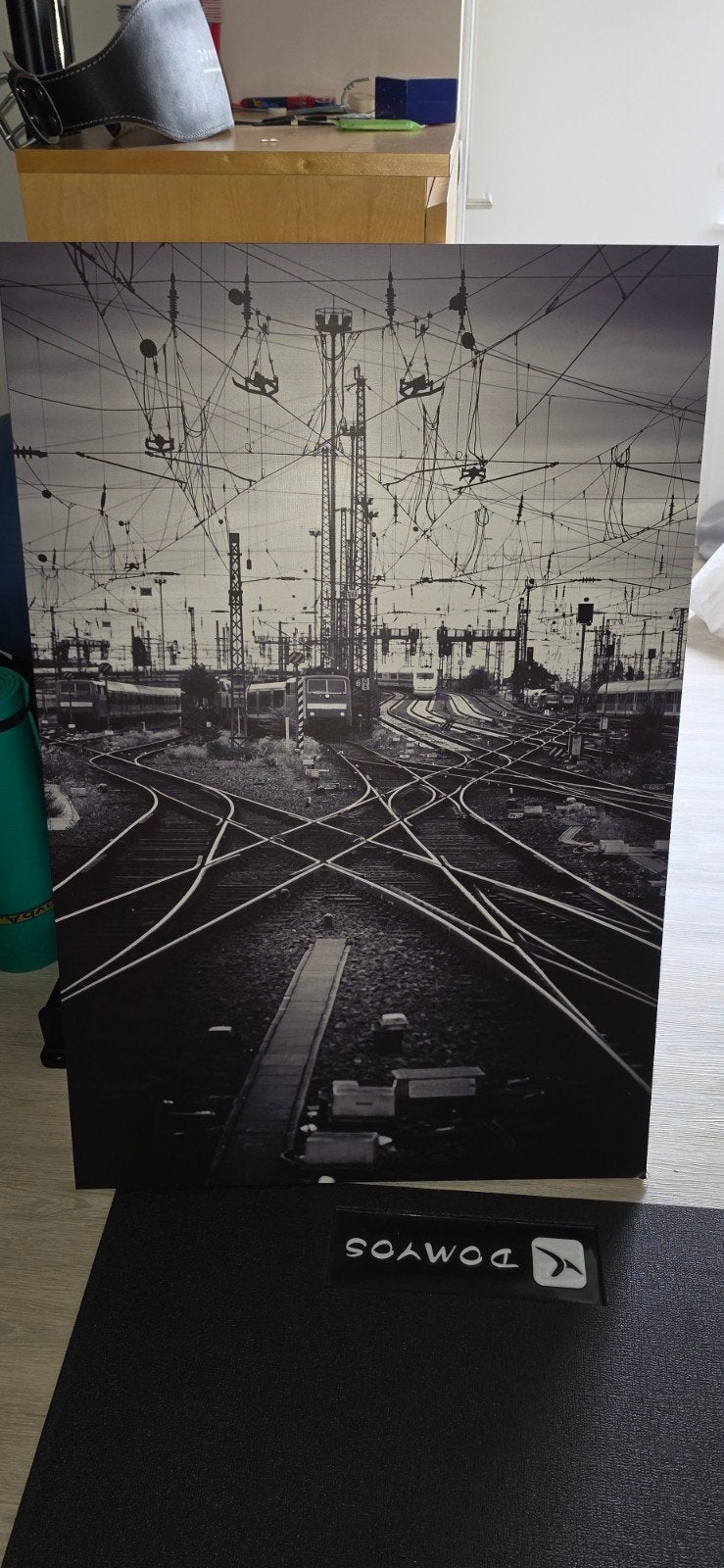 Canvas trein lichtjes beschadigd aan 1 hoek, Ophalen of Verzenden