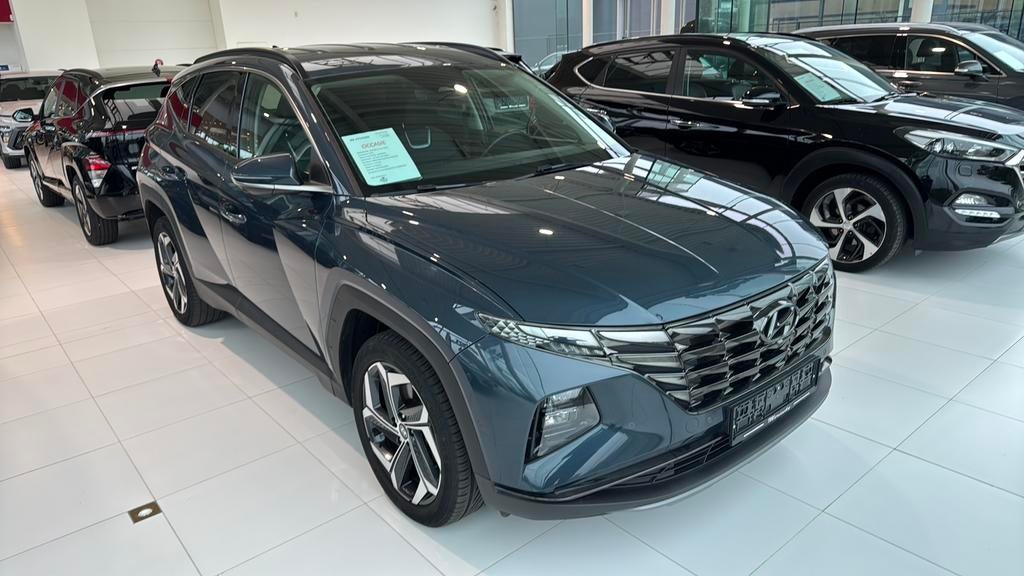 Hyundai Tucson SHINE Hybrid, Auto's, 4 cilinders, Blauw, Leder, 5 deurs