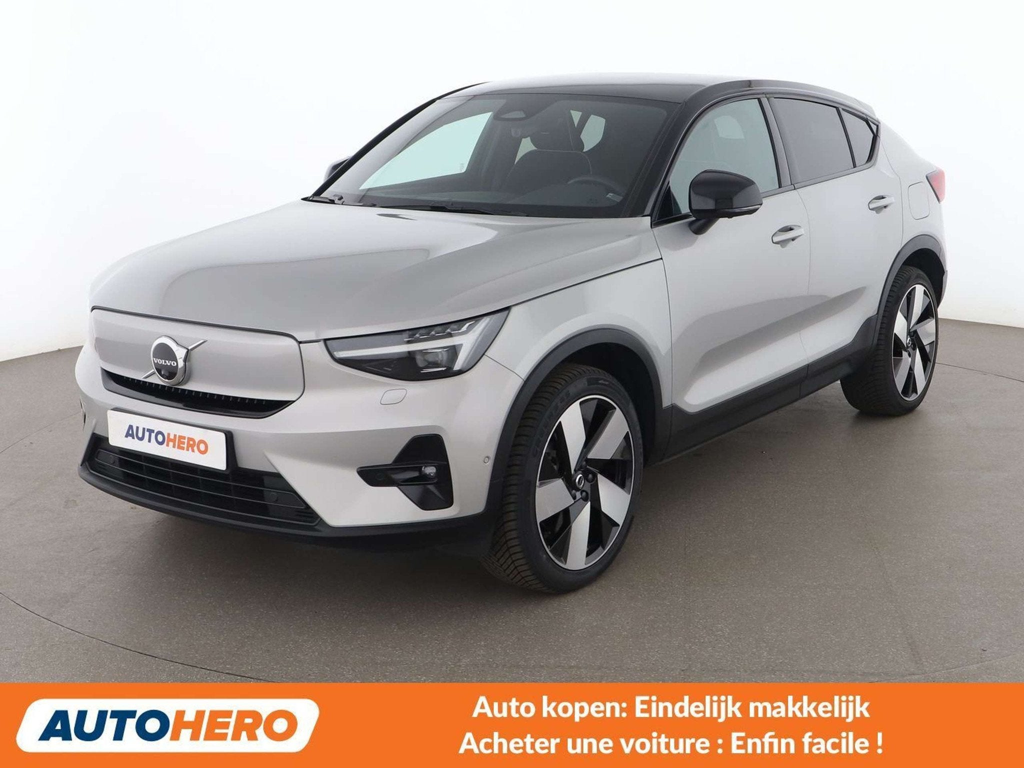 Volvo C40 Recharge Twin Pure 300 kW Ultimate AWD (bj 2022), Auto's, Automaat, Gebruikt, Zwart, Elektrisch