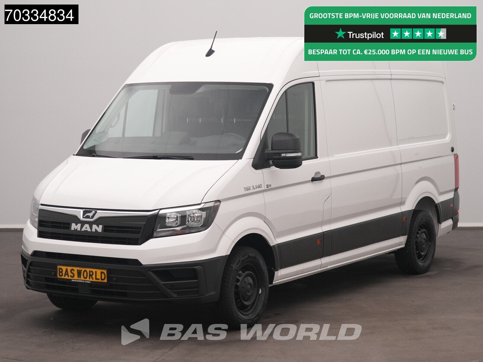 MAN TGE 3.140 Automaat L3H3 Airco Cruise Apple Carplay Trekh, Auto's, Automaat, Stof, Gebruikt, Euro 6