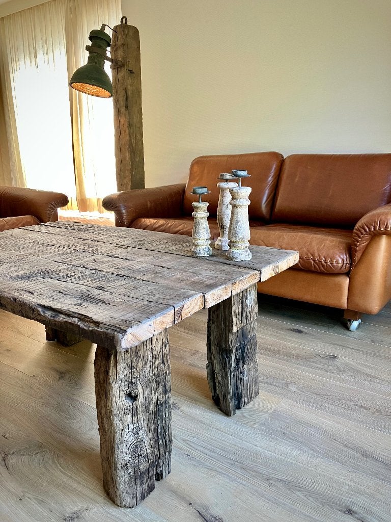 Rustieke bijzet tafel upcycle , Huis en Inrichting, Ophalen