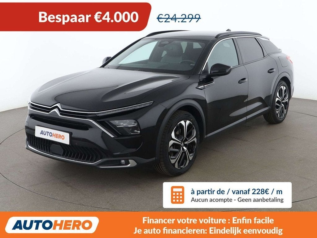 Citroën C5 X 1.6 Plug-in Hybrid Shine (automatique), Autos, Citroën, Cuir, Euro 6, Noir, 5 portes