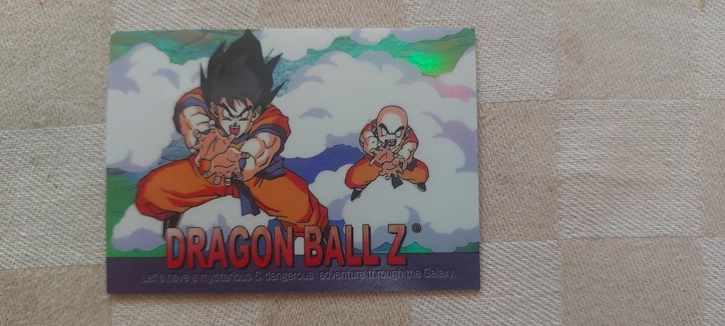 Dragonball z card Goku Krillin kamehameha, Enlèvement ou Envoi, Comme neuf, Cartes en vrac