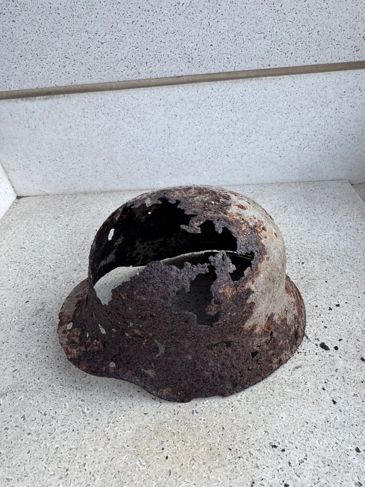 Wo1 Duitse helm, Verzamelen, Ophalen of Verzenden