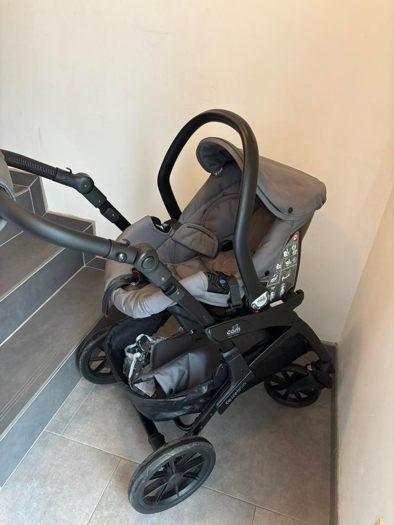 Poussette Trio + Base Isofix + Nid d’ange, Enfants & Bébés, Poussettes & Combinaisons, Utilisé, Poussette, Autres marques, Avec nacelle