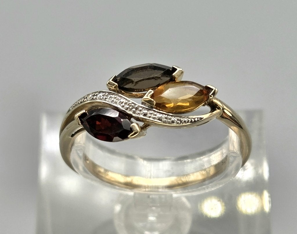 Bague vintage en or avec diamant. 2026/632, Bijoux, Sacs & Beauté, Enlèvement ou Envoi, Or, Bague, Avec pierre précieuse