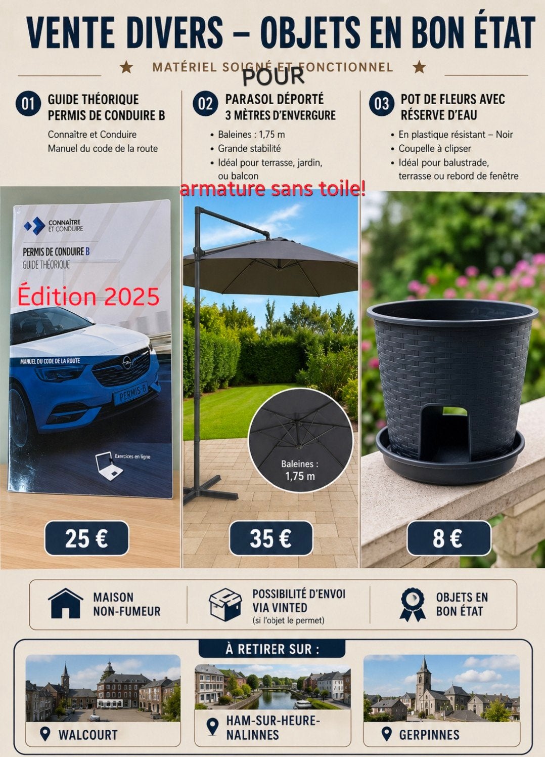Tout doit partir, Beaucoup de neufs à petits prix