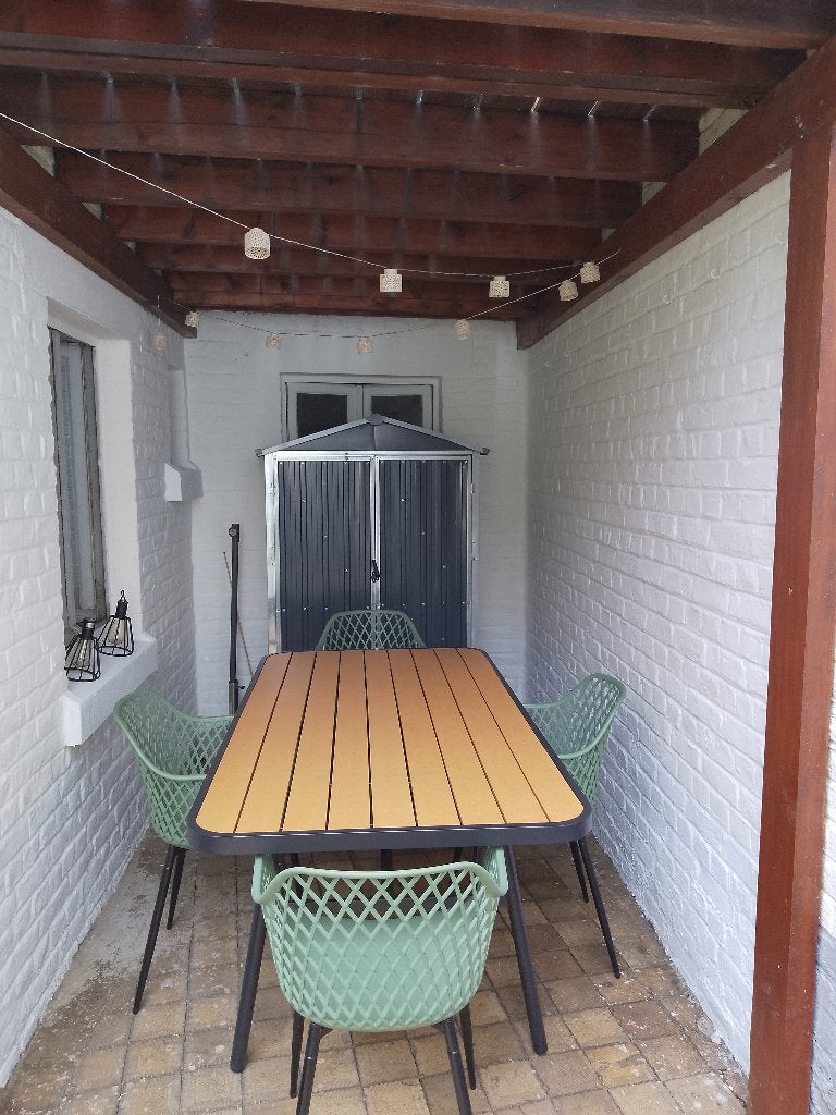 Table de jardin, Jardin & Terrasse, Tables de jardin, Comme neuf, Rectangulaire, Autres matériaux, Enlèvement