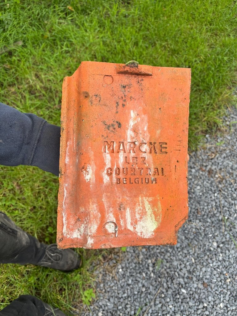 Tuiles Marcke met Courtrai +- 4.000 pièces, Bricolage & Construction, Pierre ou Argile, Enlèvement, Utilisé, Rouge