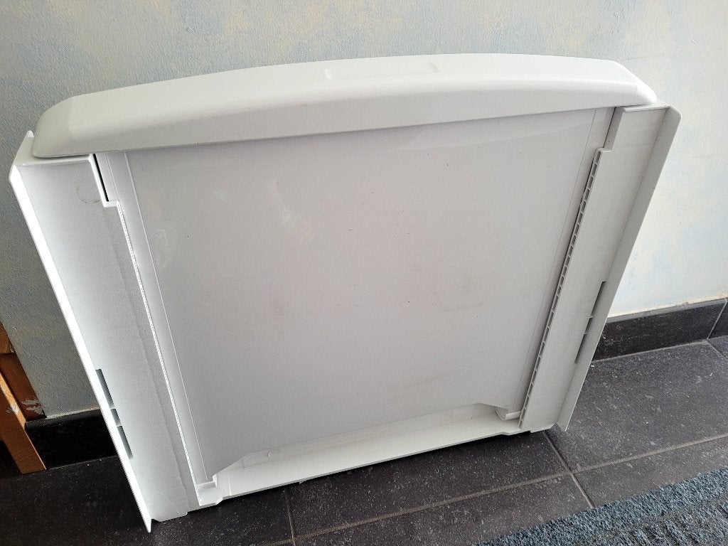 Stapelkit met uitschuifbare plank voor wasmachine & droger, Elektronische apparatuur, Ophalen, Zo goed als nieuw