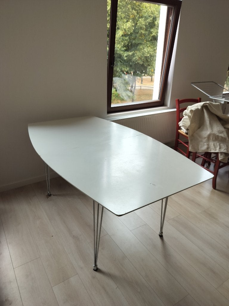 Table à manger blanc, Maison & Meubles, Tables | Tables à manger, 150 à 200 cm, Cinq personnes ou plus, Enlèvement, Utilisé