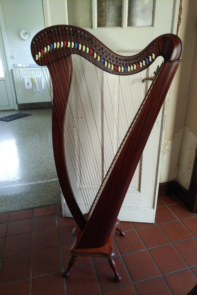 Camac Mélusine harp — 36 snaren — walnoot, Ophalen, Zo goed als nieuw
