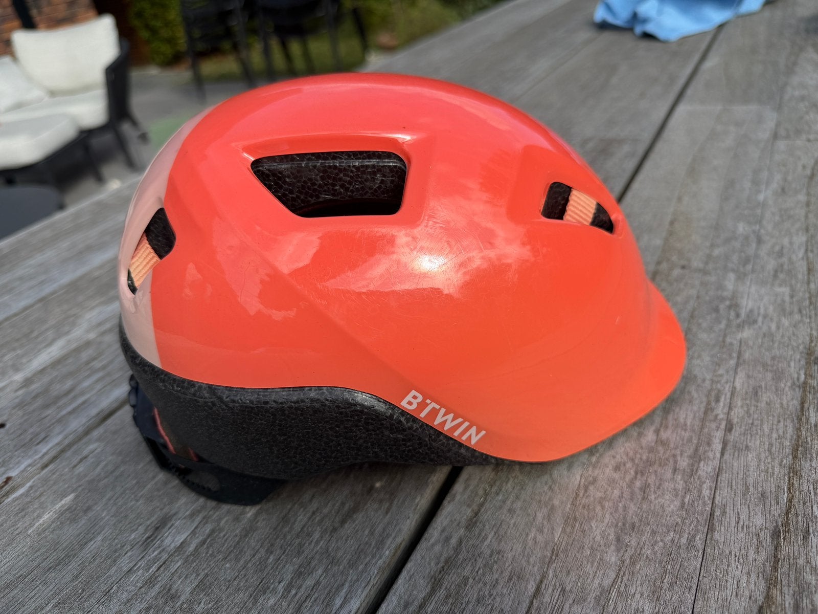 Help kids btwin xs 48-52cm, Fietsen en Brommers, Fietsaccessoires | Fietshelmen, Ophalen, Zo goed als nieuw, XS