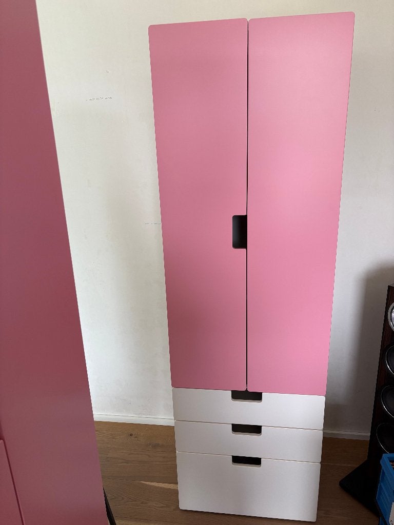 3x Ikea kast roze Stuva 60cm x 51cm x 193cm, Ophalen, Gebruikt, 50 tot 70 cm, 105 cm of meer