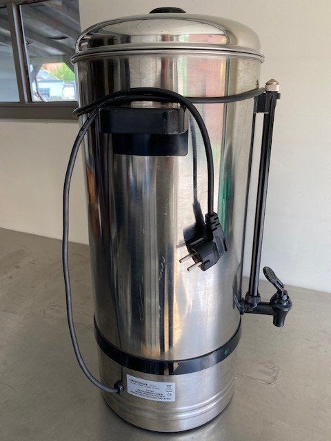 koffiepercolator 15 L, Ophalen, Zo goed als nieuw, Metaal, Zilver