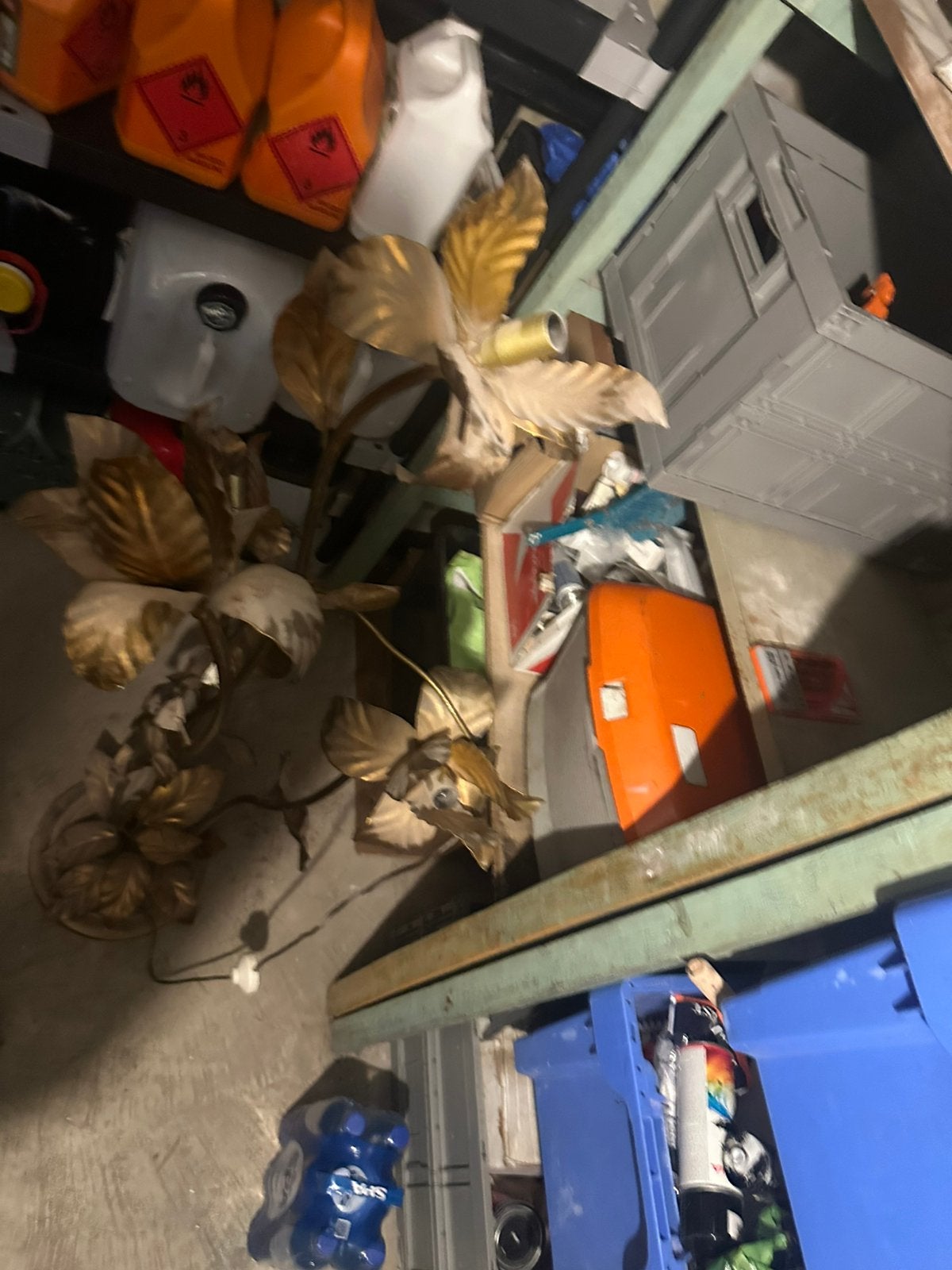 Lampe fleurs, Huis en Inrichting, Ophalen, Gebruikt, Metaal
