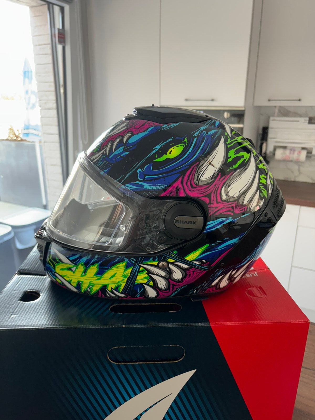 Shark shaytan Spartan RS helm maat M, Motoren, Ophalen of Verzenden, M, Shark