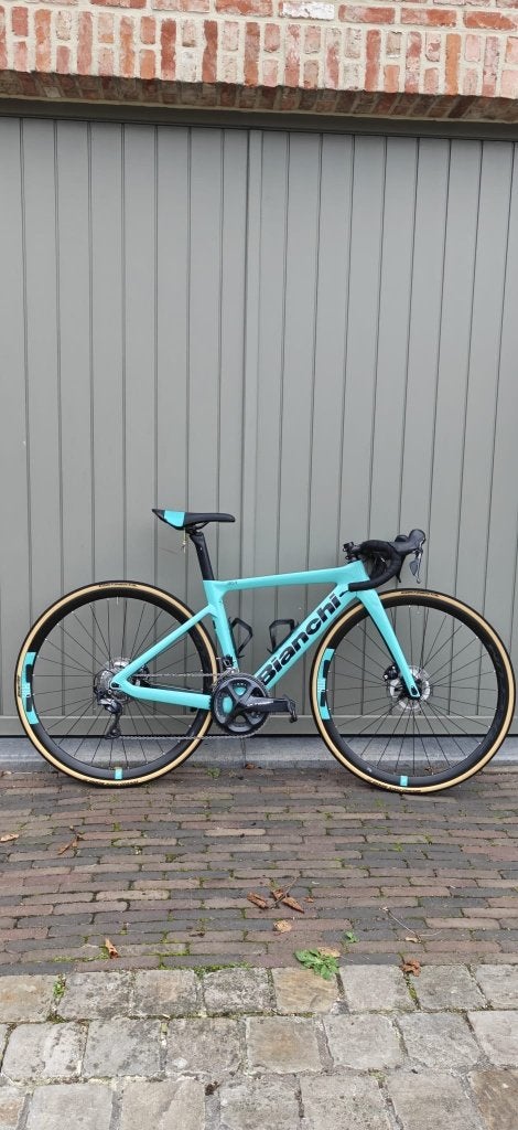 koersfiets Bianchi Aria aero maat 44, Fietsen en Brommers, Ophalen, 28 inch, Carbon, Heren