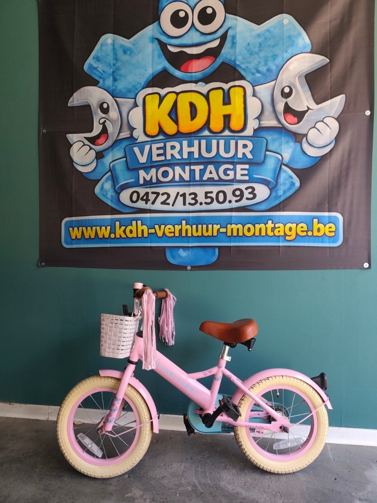 kinderfiets 14 inch, Ophalen, Terugtraprem, O, O