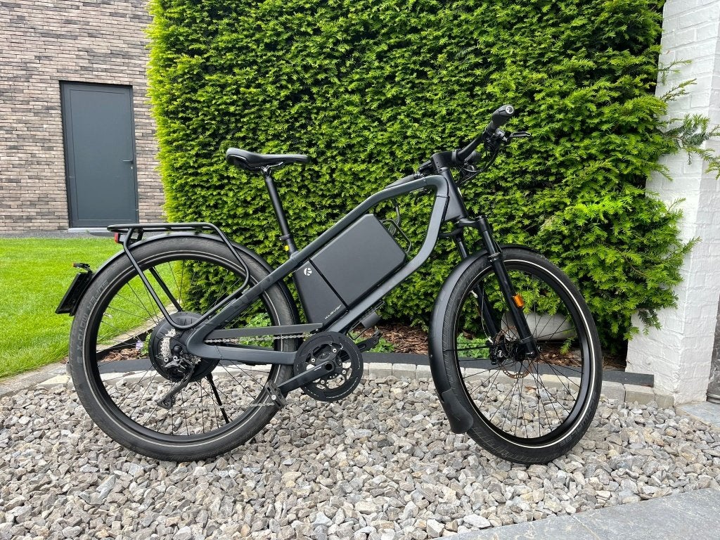 Klever X speed 45 -Maat M -1200W bat. - 800w motor - 8400 km, Vering, 10 tot 15 versnellingen, Zo goed als nieuw, Schijfrem