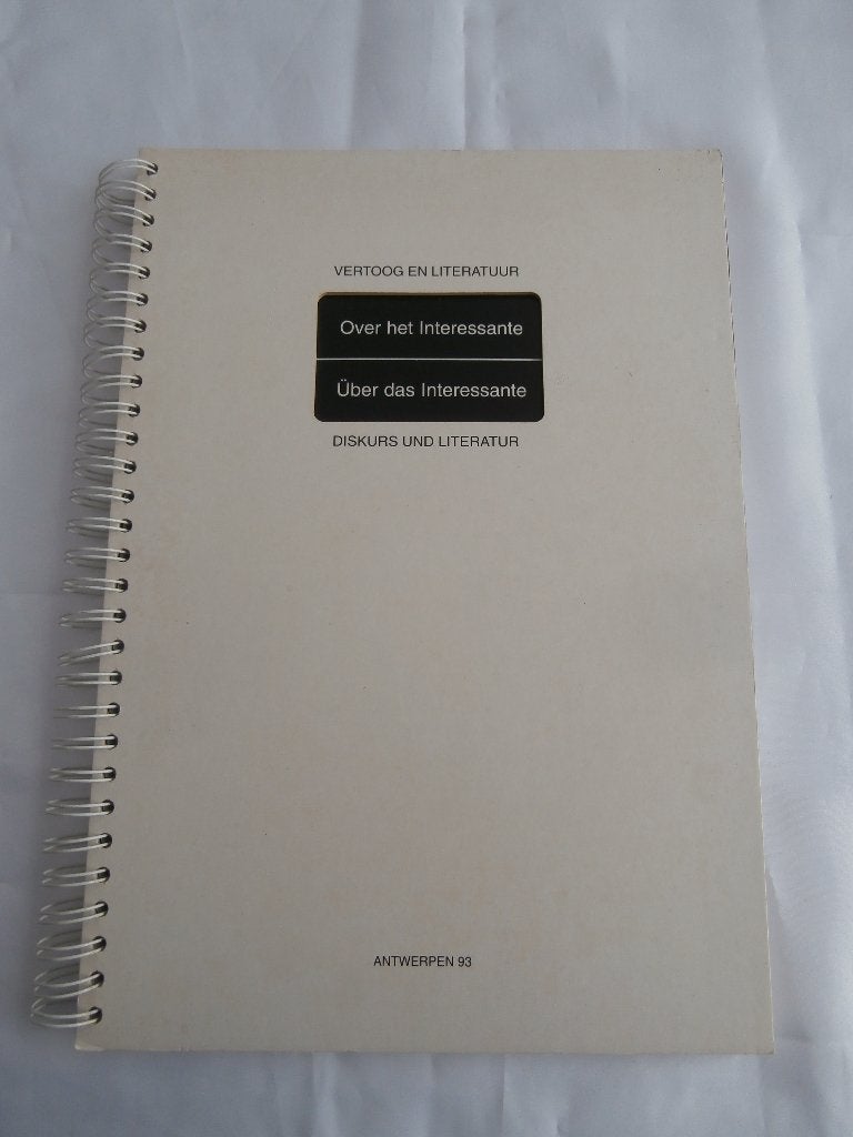 Antwerpen 93 :Vertoog en literatuur "Gilliams, Benoit,Buysse, Boeken, Gelezen, Diverse auteurs, Ophalen of Verzenden, Overige onderwerpen