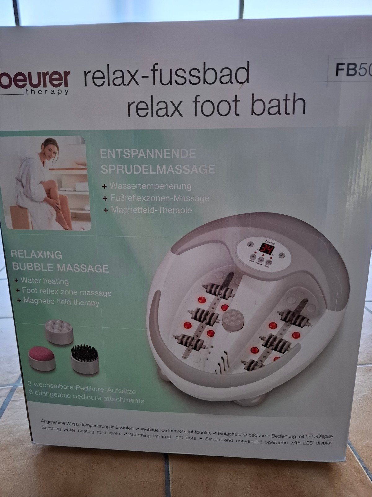 voetbad, relax, massage., Ophalen, Nieuw