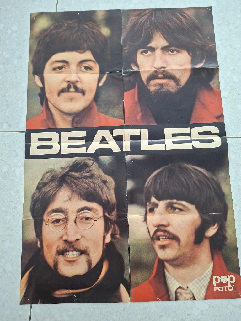 Beatles, Collections, Posters & Affiches, Rectangulaire vertical, Musique, Utilisé, Affiche ou Poster pour porte ou plus grand