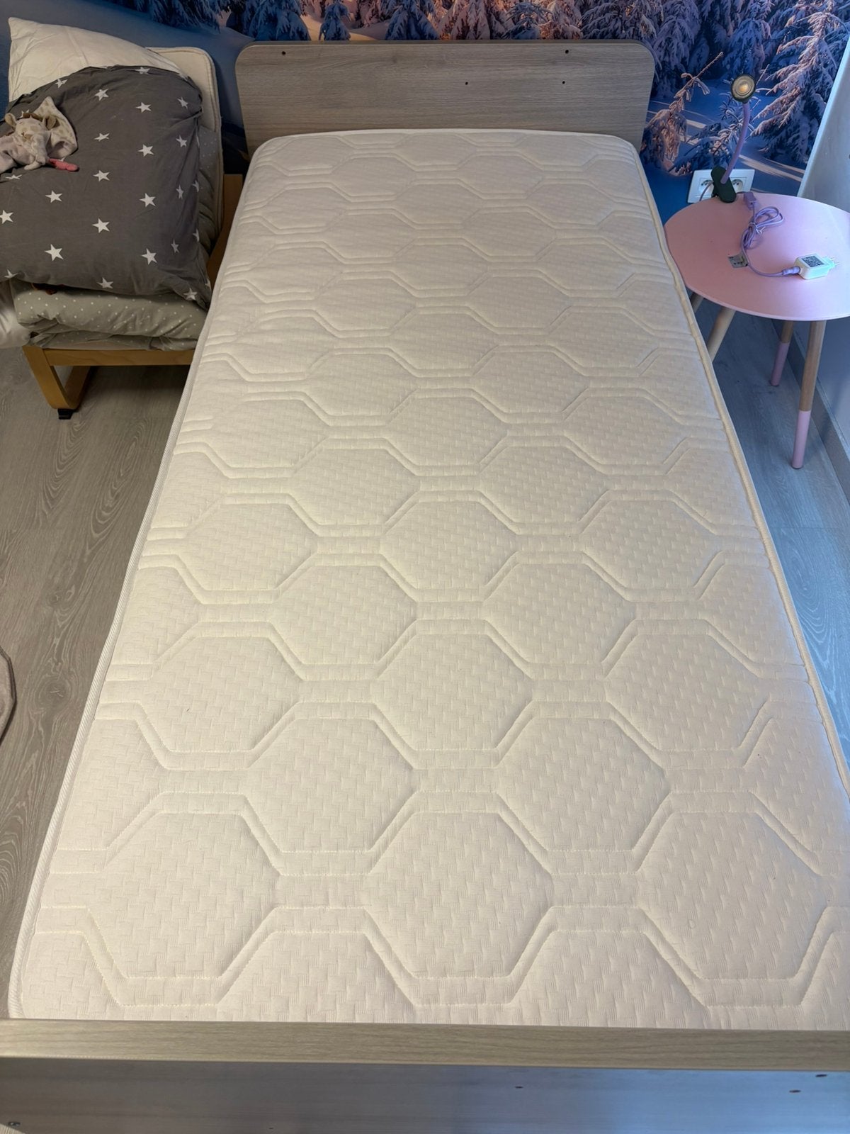 Lit 1 place + matelas + sommier, Enlèvement, Comme neuf, Sommier