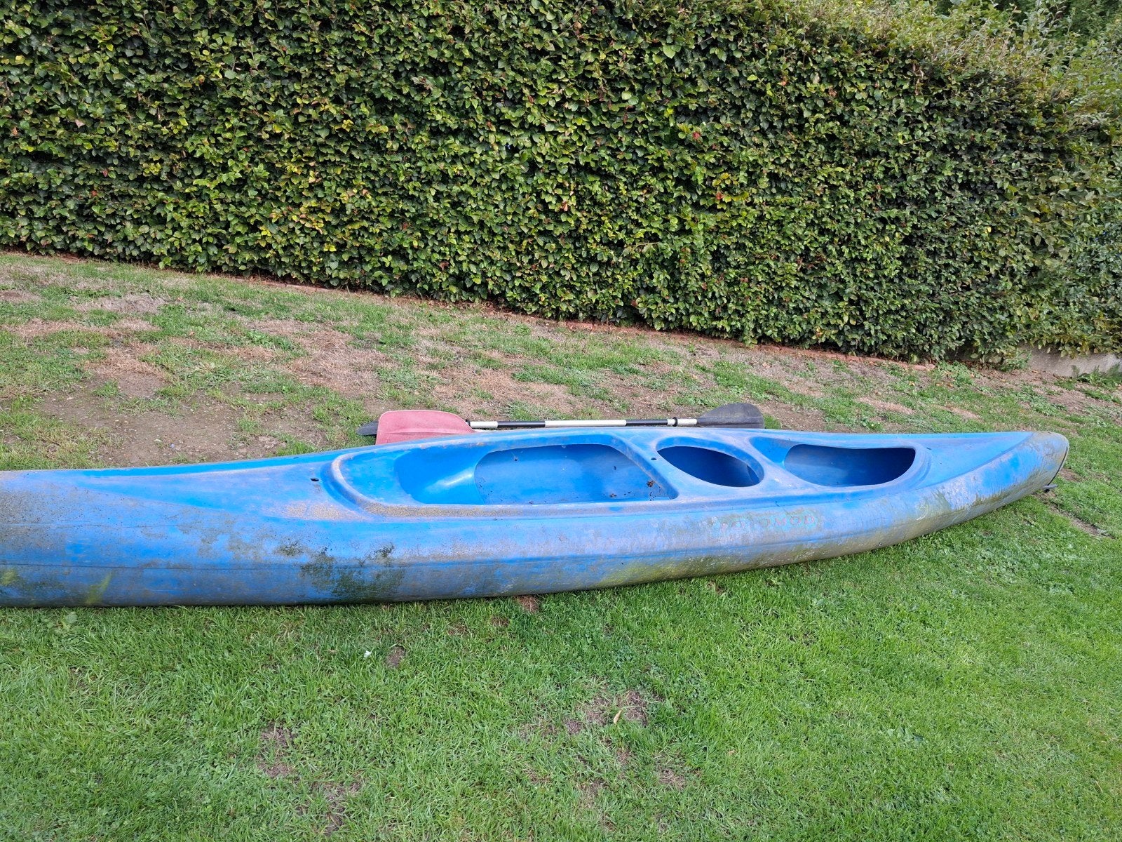 Rotomod 2persoon kajak sit-in, Watersport en Boten, Ophalen, Gebruikt, Met peddels, Kajak