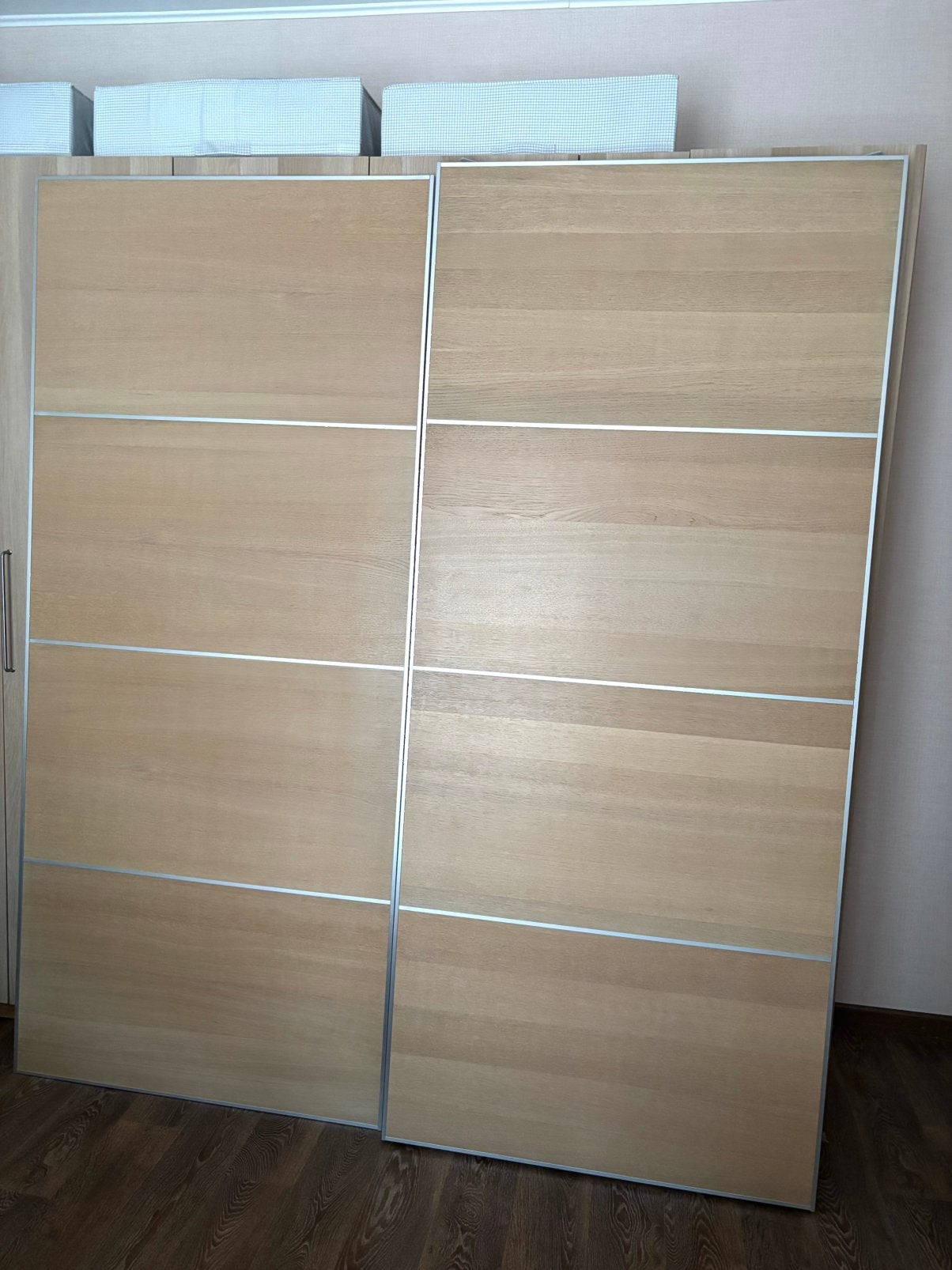 IKEA PAX MEHAMN schuifdeuren in mooi eikeneffect, Maison & Meubles, Enlèvement, Comme neuf