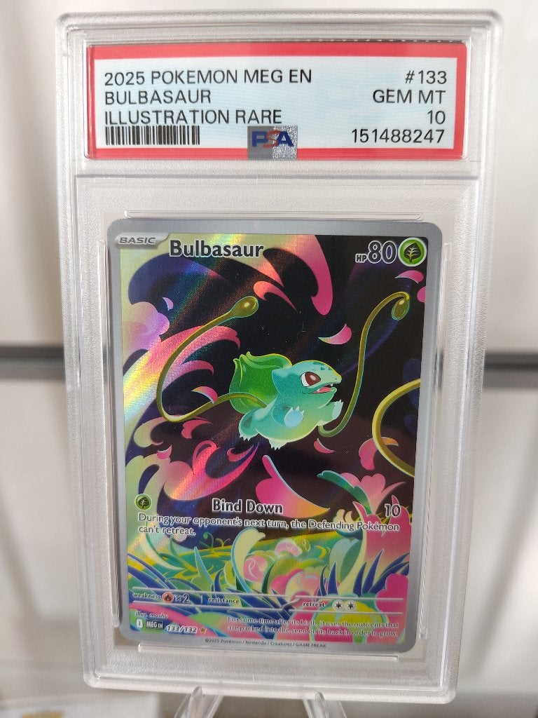 Bulbasaur - PSA 10, Hobby en Vrije tijd, Ophalen of Verzenden, Nieuw, Losse kaart, Foil