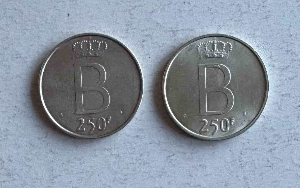 Pièces belges en argent 250fr, Enlèvement ou Envoi, Argent, Série, Argent