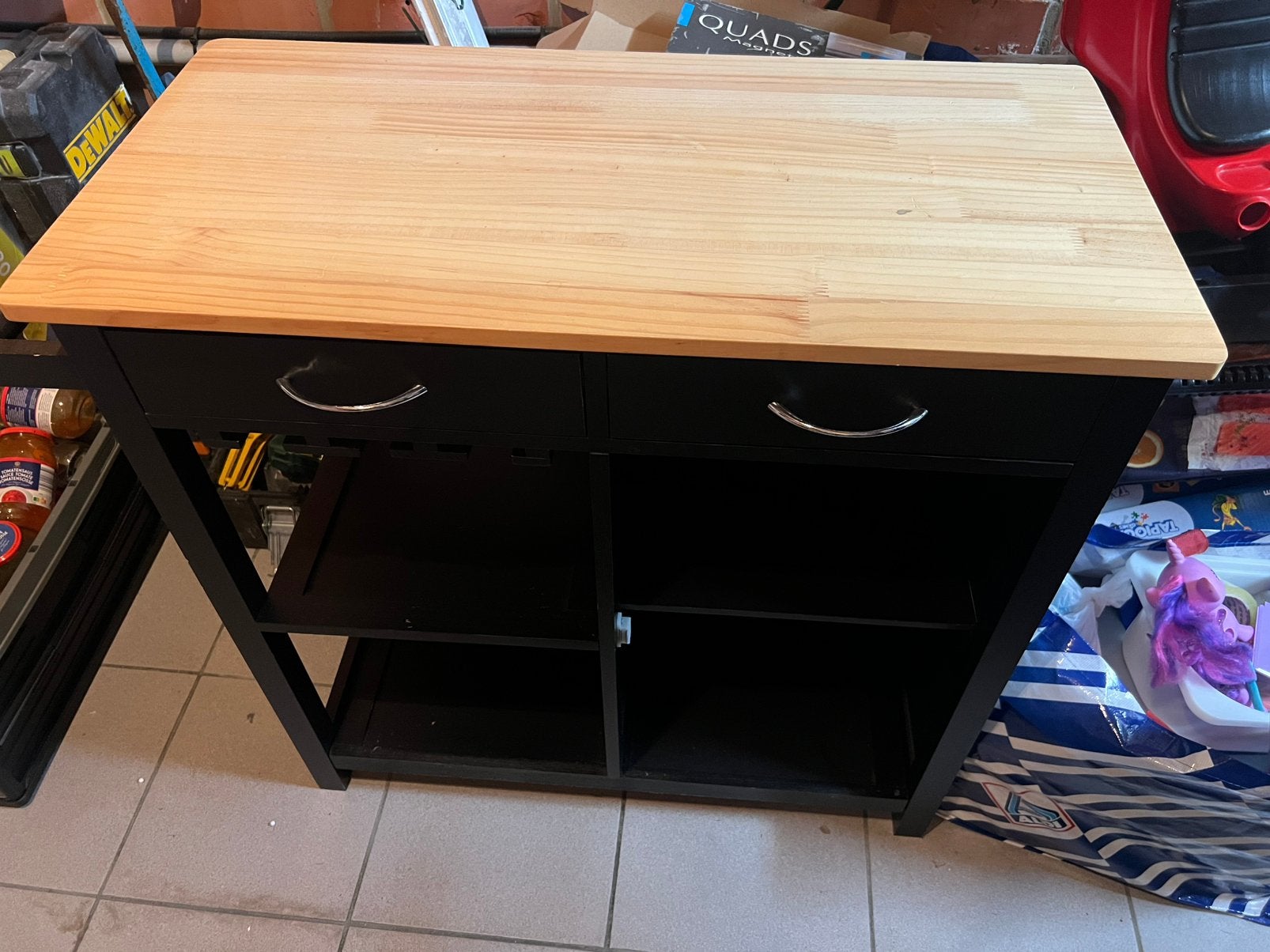 Petit meuble de cuisine, Enlèvement, Utilisé, Noir