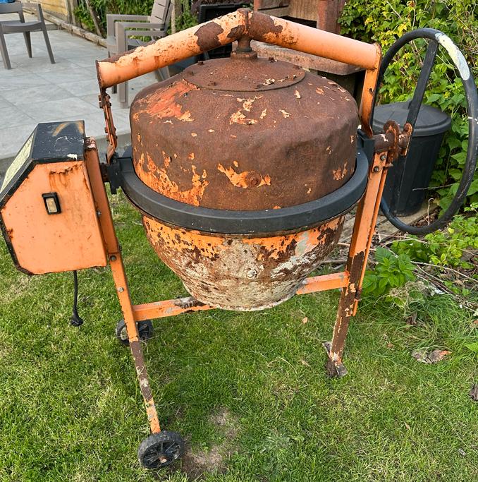 betonmolen, Ophalen, Gebruikt