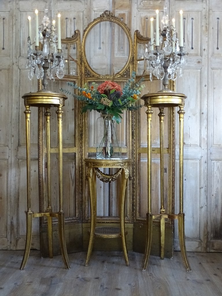 Franse staanders met marmeren blad, Antiek en Kunst, Ophalen