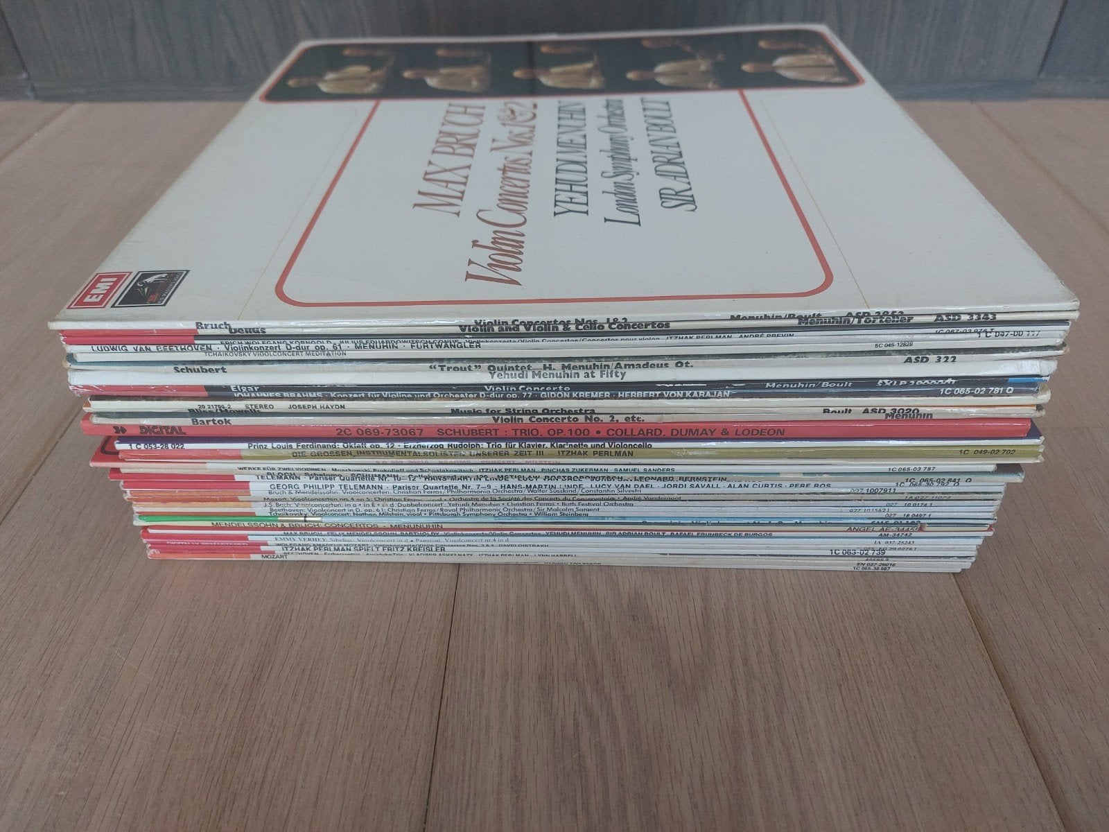 Lot Collectie Verzameling Klassieke Viool LP's op EMI, Enlèvement ou Envoi, Utilisé, Autres types, LP