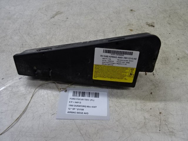 AIRBAG SIÈGE AVANT DROIT Ford Focus 3 (AM51R611D10AE), Mevr. I. Hauben, Rue de l'Espoir 34 34
4030  GRIVEGNÉE, BE, Info@Collignon.be
